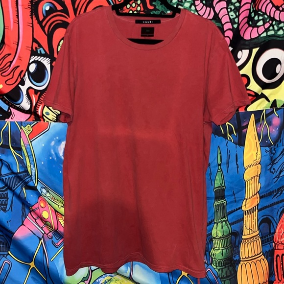 KSUBI Seeing Lines SS Red Tee - Picture 8 of 17